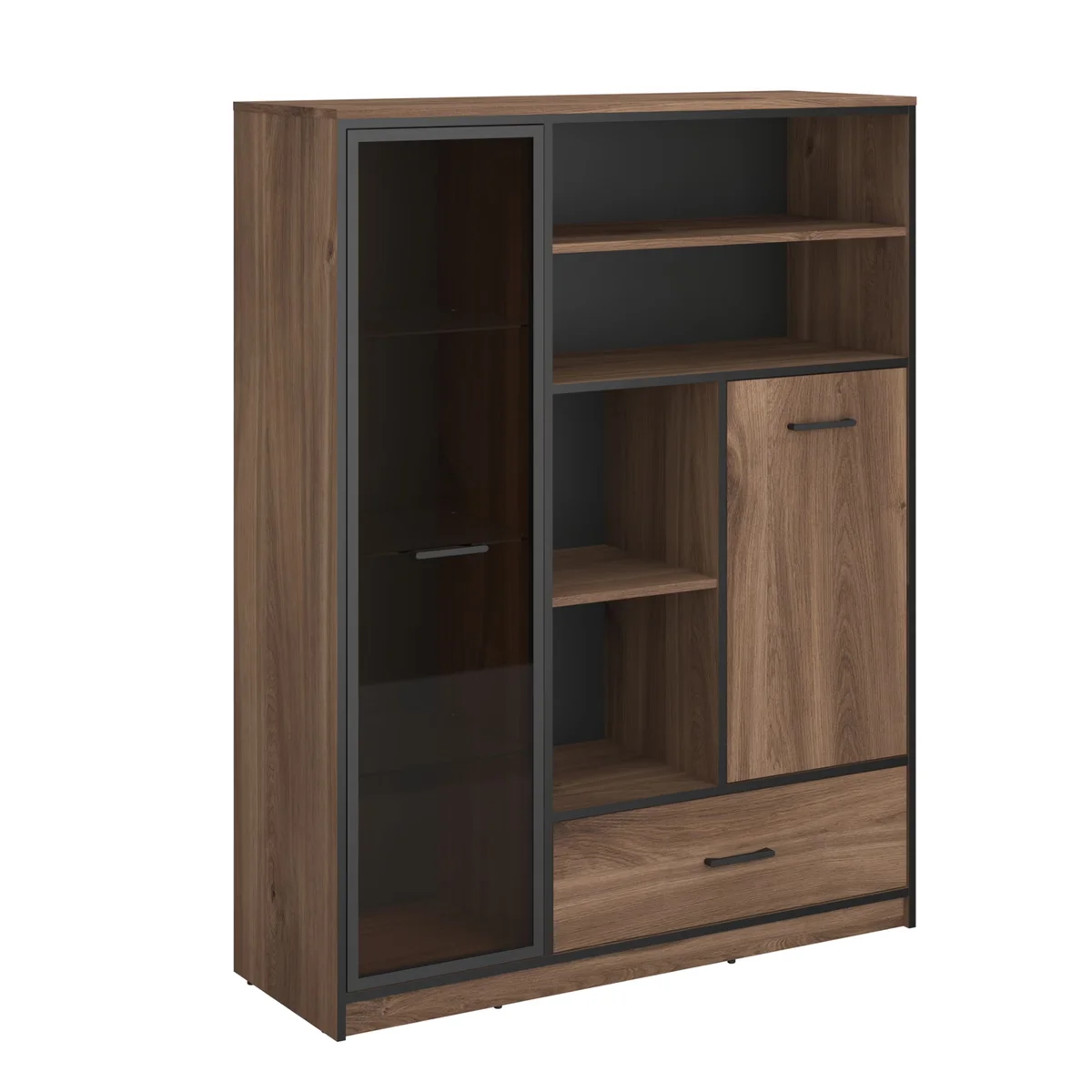 Witryna AMBER niska 1d1w1s dąb castello | Mebelbos — zdjęcie 3