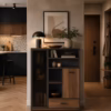 Witryna AMBER niska 1d1w1s dąb castello | Mebelbos — zdjęcie 2