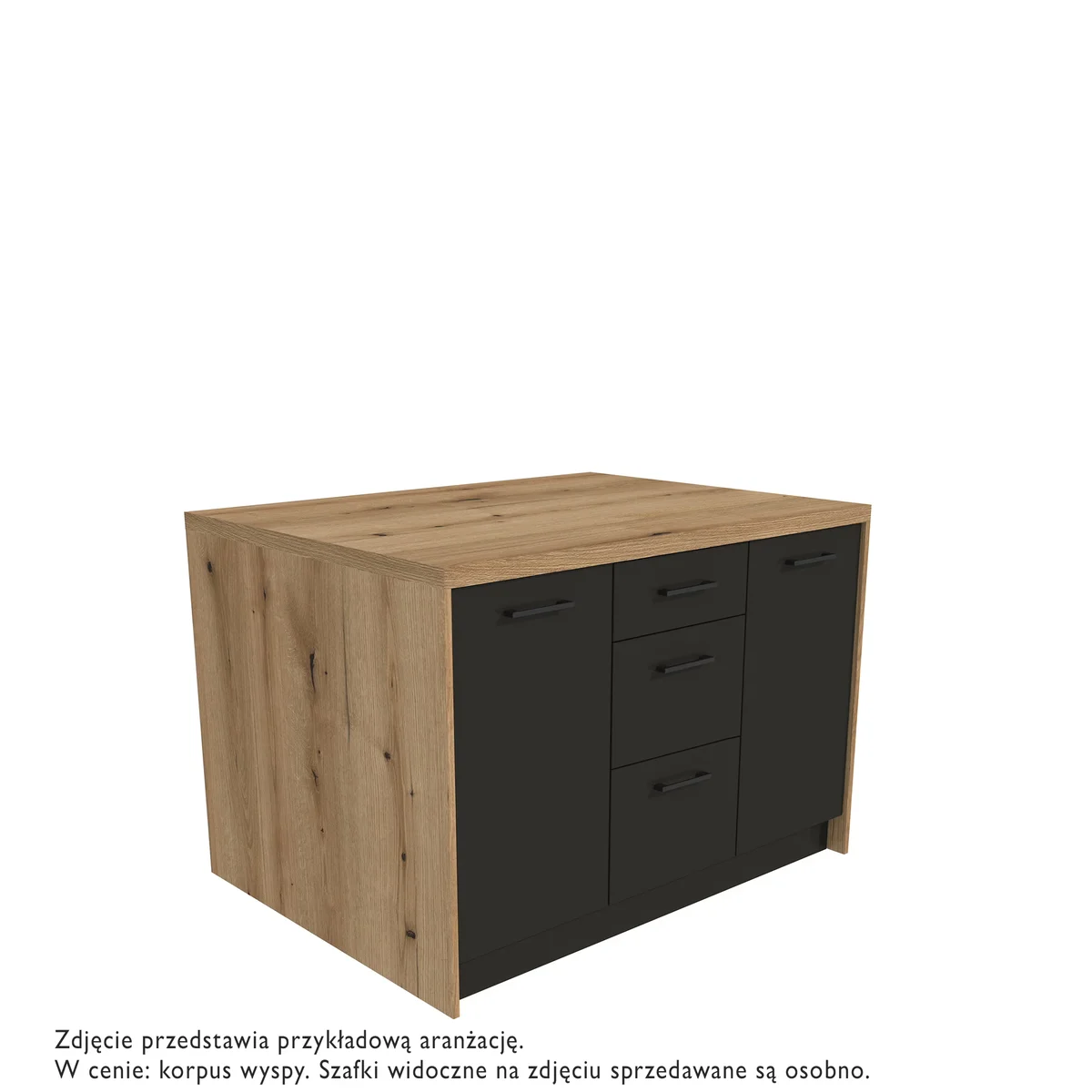 Korpus do wyspy BOSTON dąb evoke 123,6x94x82 | Mebelbos — zdjęcie 4