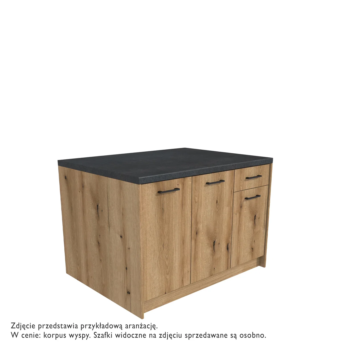 Korpus do wyspy BOSTON dąb evoke 123,6x94x82 | Mebelbos — zdjęcie 2