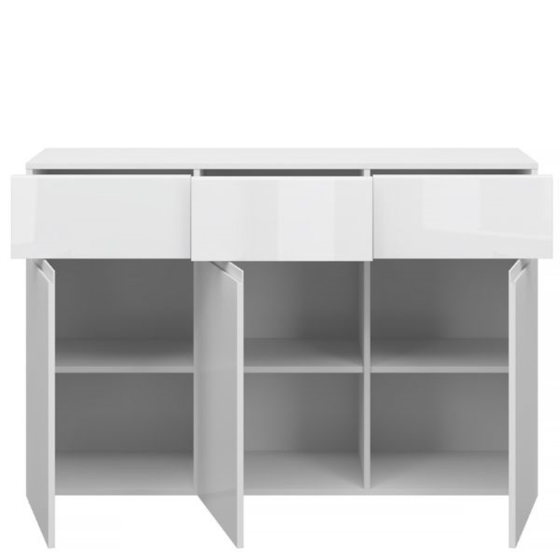 Komoda YOLK 3d3s biały połysk | Mebelbos — zdjęcie 5