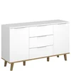 Komoda NEPTUN 2d3s biały / dąb kamienny | Mebelbos