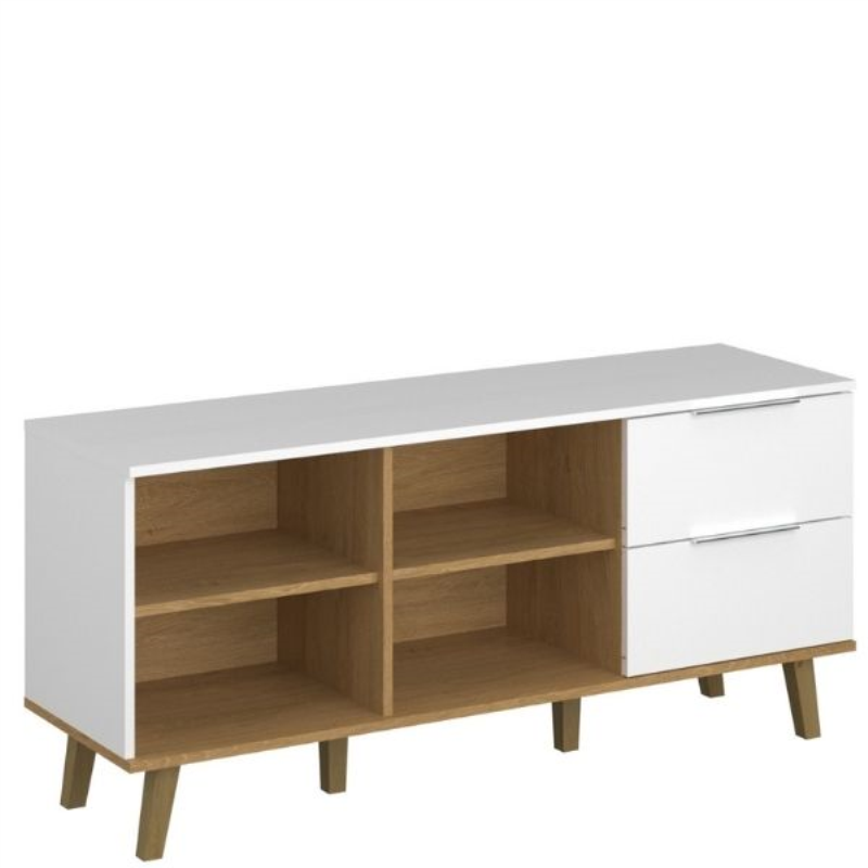 Komoda NEPTUN 2s/134 biały / dąb kamienny | Mebelbos