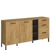 Komoda SANTES 2d3s dąb craft złoty / antracyt | Mebelbos Komoda SANTES 2d3s dąb craft złoty / antracyt | Mebelbos