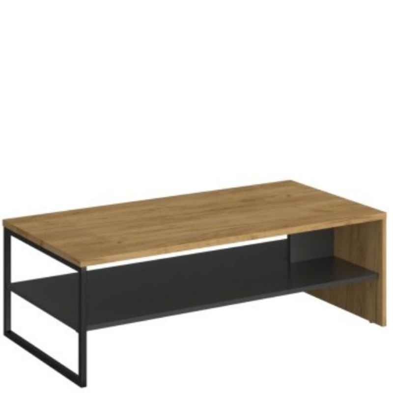 Ława SANTES 120 dąb craft złoty / antracyt | Mebelbos