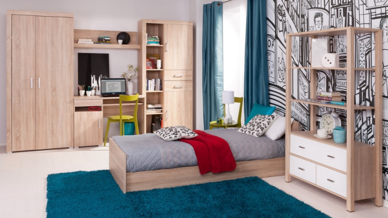 Regał DAMIS 2d2s dąb sonoma | Mebelbos — zdjęcie 2