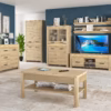 Szafka MORIS RTV 2s/150 + LED dąb artisan | Mebelbos — zdjęcie 2