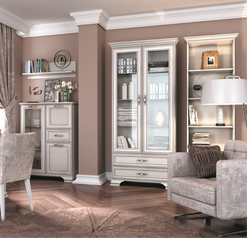 Regał TIFFANY otwarty 2s woodline krem (v.2) | Mebelbos — zdjęcie 2 Regał TIFFANY otwarty 2s woodline krem (v.2) | Mebelbos — zdjęcie 2