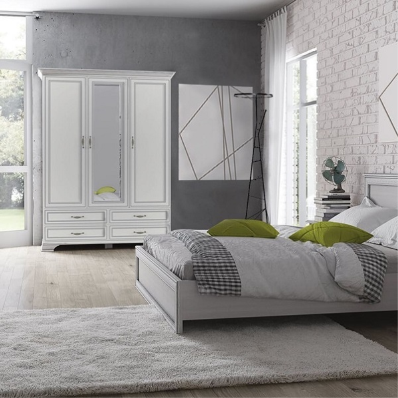 Szafa TIFFANY z lustrem 3d4s woodline krem | Mebelbos — zdjęcie 8