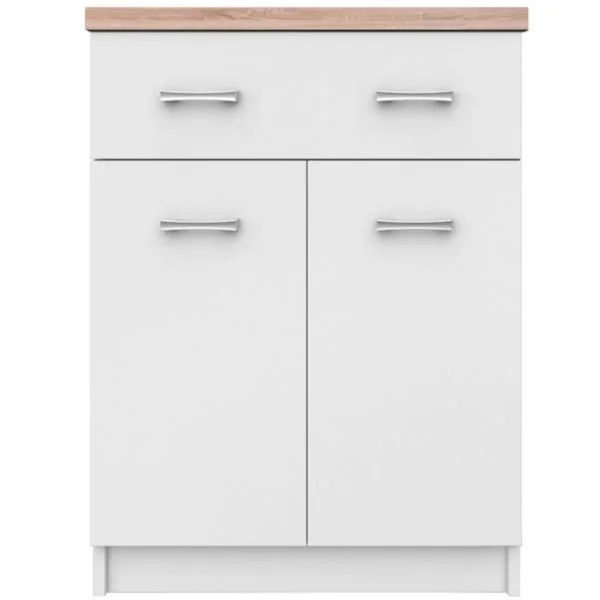 Komoda TOP MIX 2d1s/60 biały | Mebelbos
