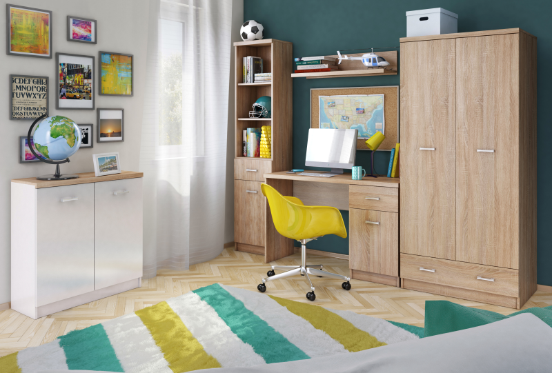 Biurko TOP MIX 1d1s/120 dąb sonoma | Mebelbos — zdjęcie 2