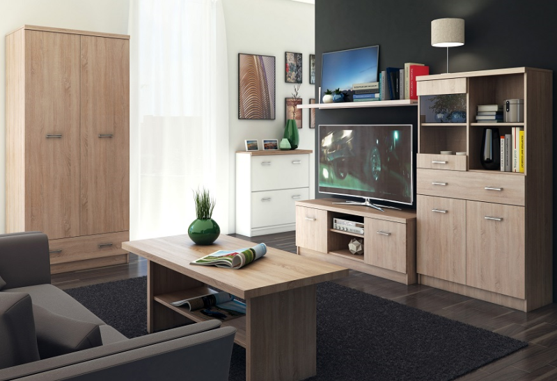 Witryna TOP MIX 2d1w1s/80 dąb sonoma | Mebelbos — zdjęcie 2