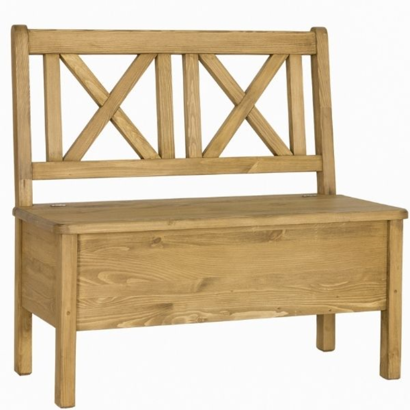 Ławka CLASSIC WOOD 120 sosna miodowa | Mebelbos — zdjęcie 2