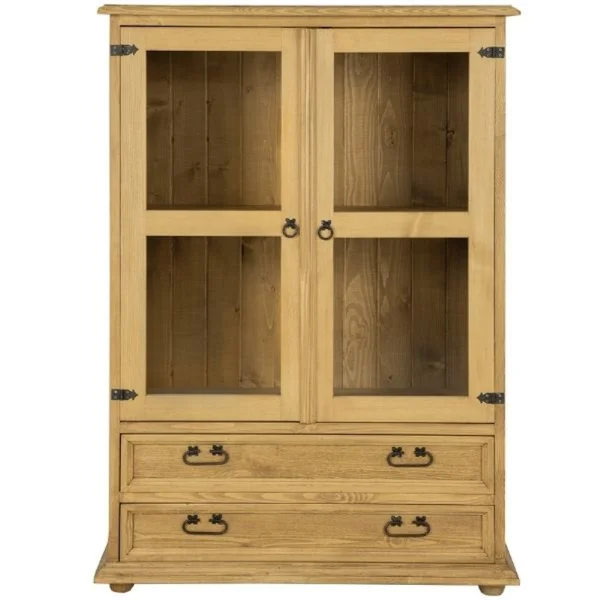 Witryna CLASSIC WOOD niska 2w2s sosna miodowa | Mebelbos