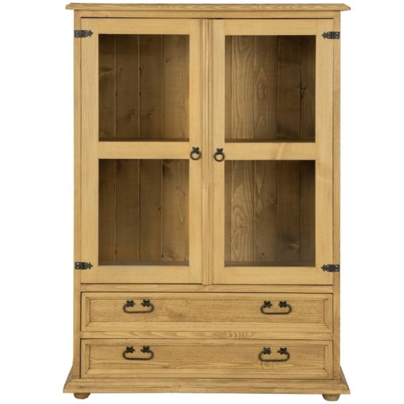 Witryna CLASSIC WOOD niska 2w2s sosna miodowa | Mebelbos
