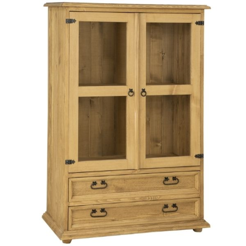 Witryna CLASSIC WOOD niska 2w2s sosna miodowa | Mebelbos — zdjęcie 2