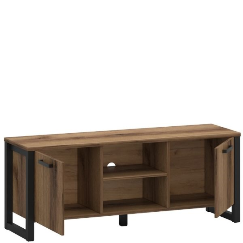Szafka MARES RTV 2d/140 [B] dąb delano ciemny | Mebelbos — zdjęcie 4