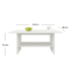 Ława TIFFANY 110 woodline krem | Mebelbos — zdjęcie 4