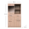 Witryna TOP MIX 2d1w1s/80 dąb sonoma | Mebelbos — zdjęcie 4