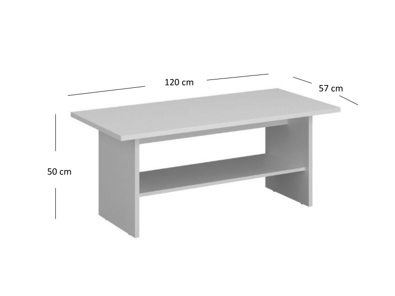 Ława ERDEN 120 biały | Mebelbos — zdjęcie 4