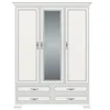 Szafa TIFFANY z lustrem 3d4s woodline krem | Mebelbos