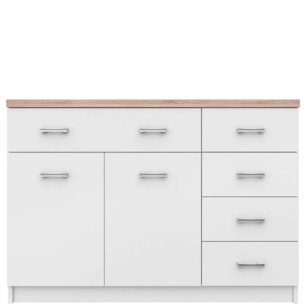 Komoda TOP MIX 2d5s biały | Mebelbos