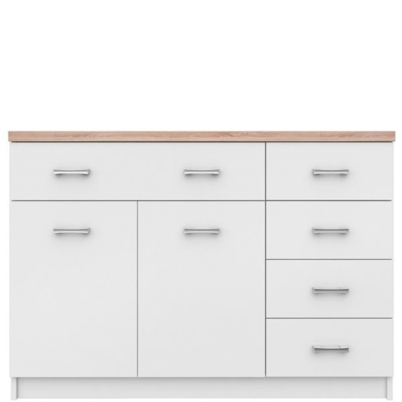 Komoda TOP MIX 2d5s biały | Mebelbos