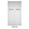 Korpus szafy 125x210 biały | Mebelbos — zdjęcie 2 Korpus szafy 125x210 biały | Mebelbos — zdjęcie 2