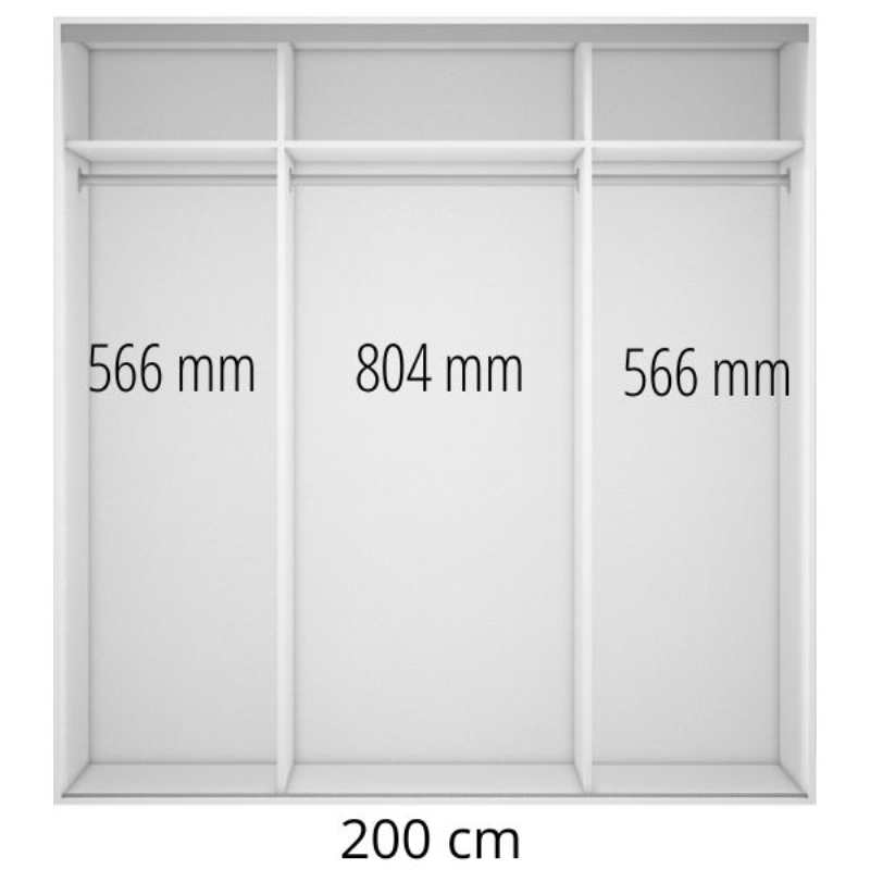 Korpus szafy 200x210 biały | Mebelbos — zdjęcie 2