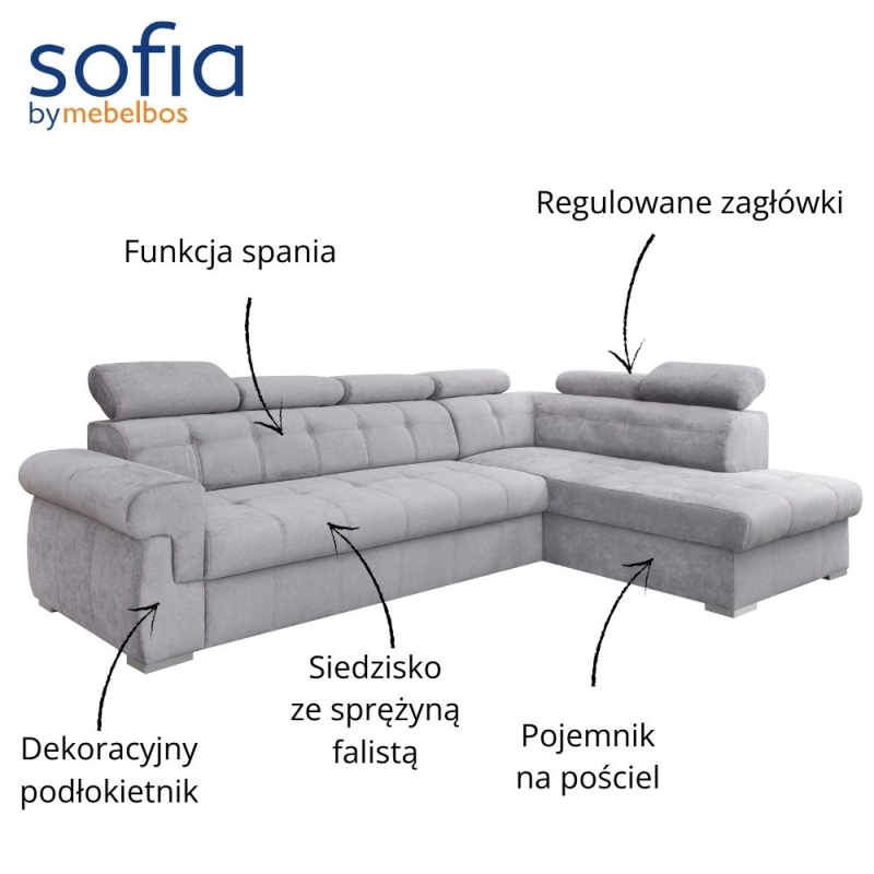 Narożnik PRIMO prawy Gusto82 | Mebelbos — zdjęcie 4