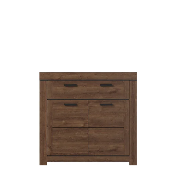 Komoda BRASS 2d1s dąb brązowy | Mebelbos