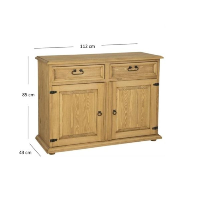 Komoda CLASSIC WOOD 2d2s sosna miodowa | Mebelbos — zdjęcie 4