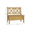 Ławka CLASSIC WOOD 120 sosna miodowa | Mebelbos — zdjęcie 3