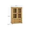 Witryna CLASSIC WOOD niska 2w2s sosna miodowa | Mebelbos — zdjęcie 3