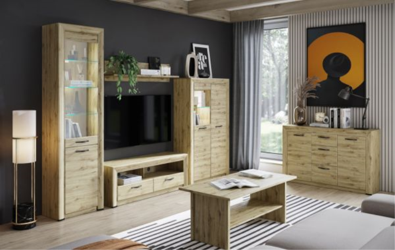 Witryna SAPORI 1d1w dąb navarra | Mebelbos — zdjęcie 2