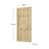 Panel SAPORI przedpokojowy 70 dąb navarra | Mebelbos — zdjęcie 4 Panel SAPORI przedpokojowy 70 dąb navarra | Mebelbos — zdjęcie 4