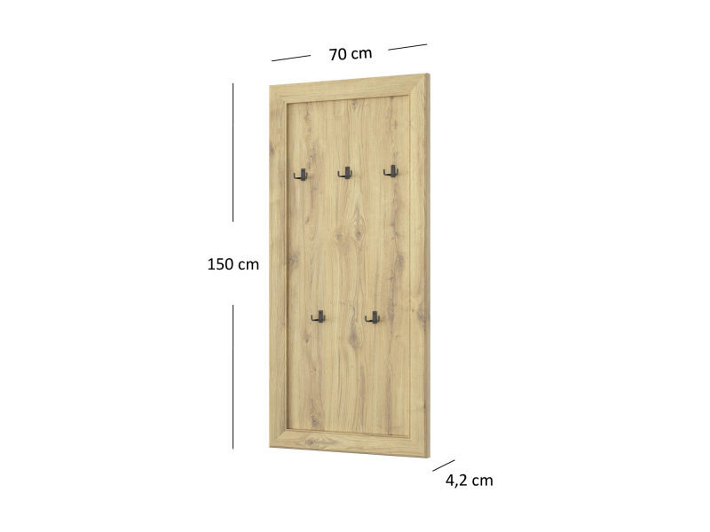 Panel SAPORI przedpokojowy 70 dąb navarra | Mebelbos — zdjęcie 4 Panel SAPORI przedpokojowy 70 dąb navarra | Mebelbos — zdjęcie 4