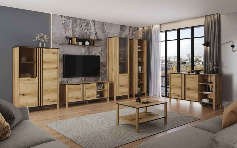 Szafka HELIX RTV 2d [B] dąb evok | Mebelbos — zdjęcie 2