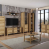 Witryna HELIX niska 2d1w [C] dąb evok | Mebelbos — zdjęcie 2