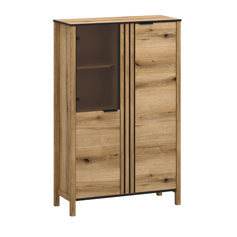 Witryna HELIX niska 2d1w [C] dąb evok | Mebelbos