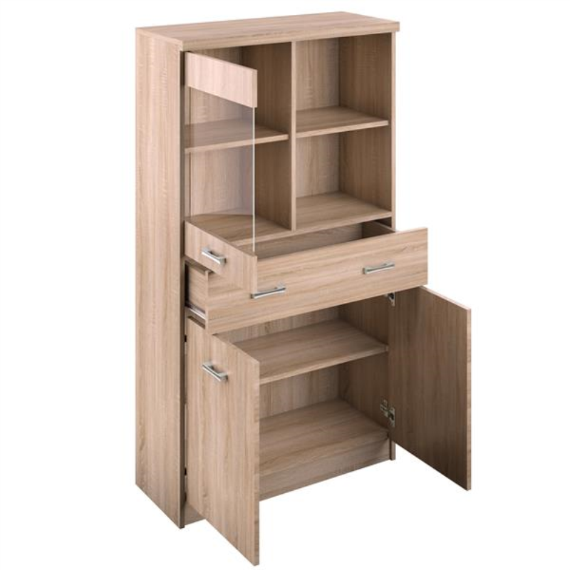 Witryna TOP MIX 2d1w1s/80 dąb sonoma | Mebelbos — zdjęcie 3