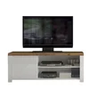Szafka VIGO RTV 1d/160 [B] biały połysk / dąb wotan | Mebelbos — zdjęcie 3