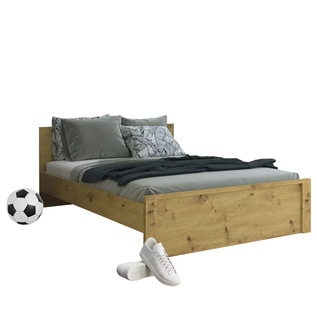 Łoże AYSON 120 dąb artisan | Mebelbos — zdjęcie 2