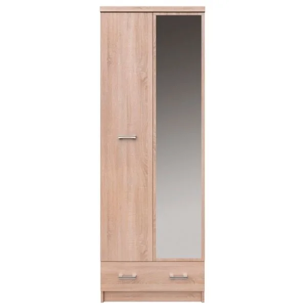 Szafa TOP MIX z lustrem 2d1s/60 dąb sonoma | Mebelbos