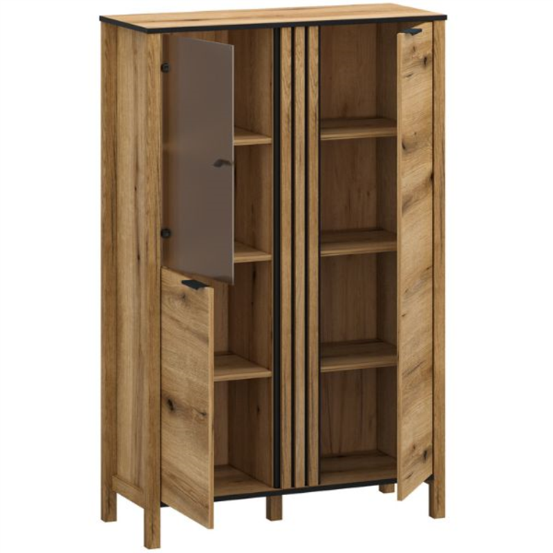 Witryna HELIX niska 2d1w [C] dąb evok | Mebelbos — zdjęcie 5